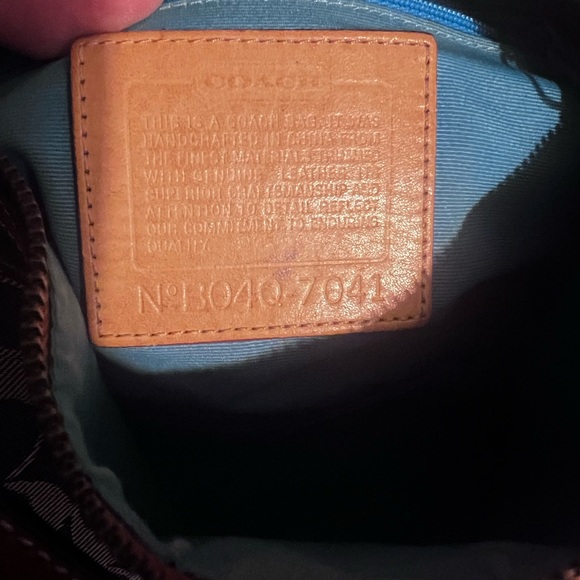 COACH DEMI SIGNATURE DENIM W/ STRIPE Y2K Vintae - Picture 12 of 16